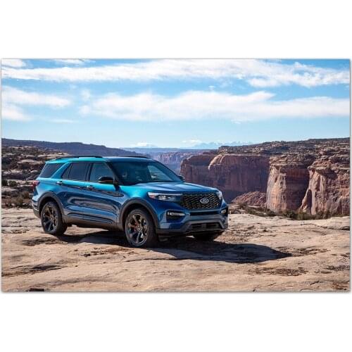 Canvas Painting 2020 Ford Explorer ST SUV Posters and Prints Wall Art Decorative Picture Modern Home Decoration
