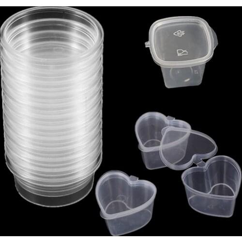 2020 New Plastic Color Plasticine Clear Containers DIY Clay Printing Craft Storage Containers Organizer Box with Lids Slime