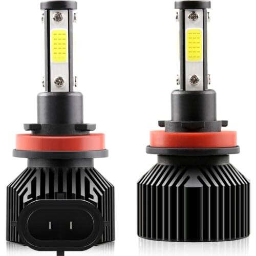 Muxall H7 LED Turbo Mini Car Headlight 4Side 360 Degree 16000LM H1 H4 H8 H9 H11 Headlamp Bulb HB3 9005 HB4 9006 Car Lights 6000K