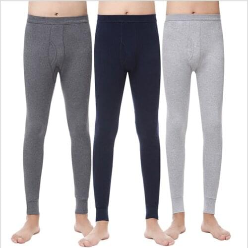 2020 New Men Autumn And Winter Cotton Thermal Underwear Pants 3 Colors Plus Size L- XXXL Free Shipping