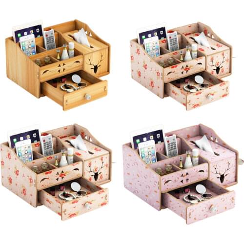 Makeup Organizer For Bathroom Tissue Organizator With Drawers Wood Cosmetics Organizer Display Cases Skincare Bathroom Organizer