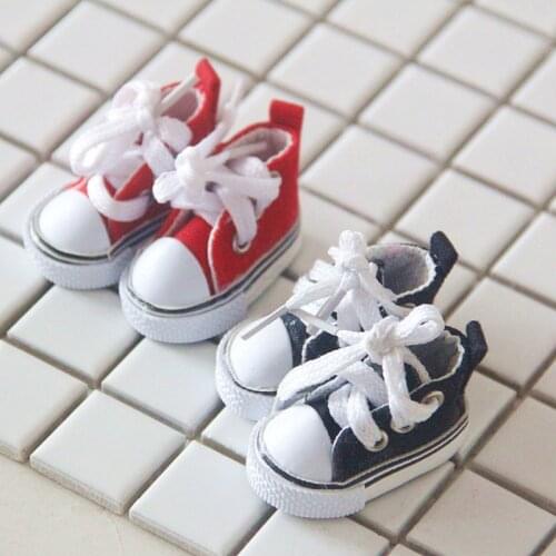 5CM canvas shoe For 20cm Baby Doll Plush Dolls Clothes Lovely Toys Dolls Accessories for Korea Kpop EXO YiBo Idol Dolls Gift