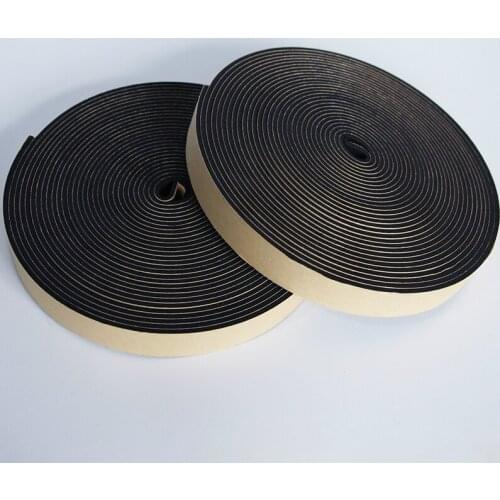 EPDM Rubber Adhesive Tape Gasket Door Window Cushion Seals 2mm 3mm 5mm x 10mm 15mm 20mm 25mm 30mm 35mm 40mm 50mm 10m Black