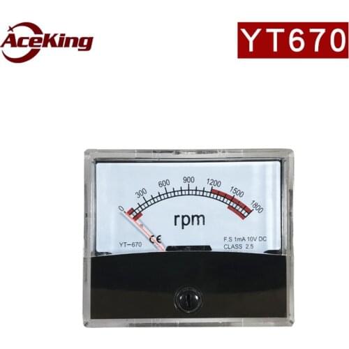 YT670 ammeter voltmeter DC tachometer 30A 500V 1800RPM 10V DH670 SF670