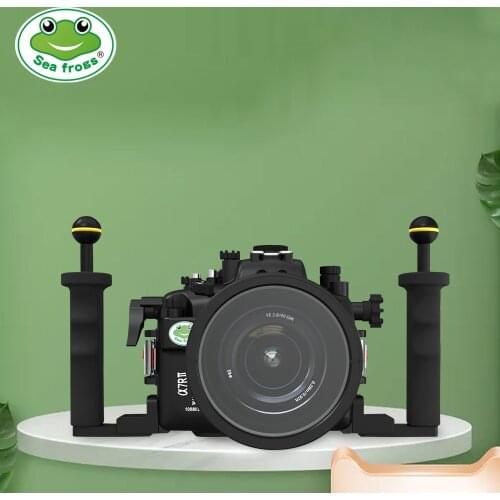 Seafrogs 100meter Waterproof Aluminum Alloy Camera Housing For Sony A7RII 90mm 28-70mm
