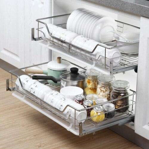 Cabinet pull basket, dish basket thick environmentally friendly paint basket