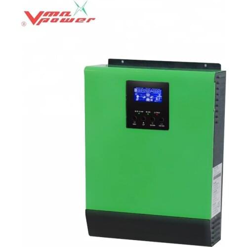 Vmaxpower 2kva high frequency solar inverter off grid MPPT 24vdc hybrid inverter charger pure sine wave parallel 6pcs pv home