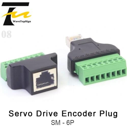 WaveTopSign Cable Extension Connector RJ45 to 8PIN Connector RJ45 to 8 Bit Terminal Cable Direct Docking Extension Head