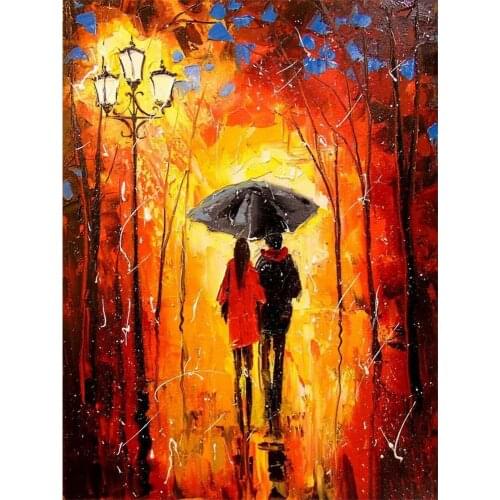 Woman Umbrella Printed 11CT Cross Stitch Full Kit Embroidery DMC Threads Craft Handicraft Painting Knitting Room Different