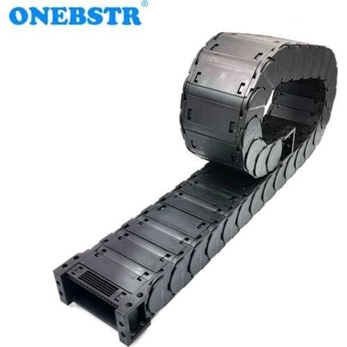 1 Meter D35x38mm Drag Chain Wire Carrier Cable Low Noise Closed Type Open On Both Sides CNC Router Machine Tools Free Shipping
