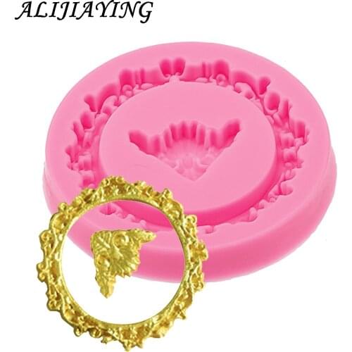 1Pcs Sugarcraft Frame silicone mold fondant mold cake decorating tools chocolate gumpaste mold Cake Border Mould D0532