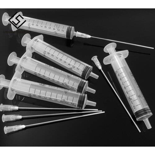 10pcs 10ML long syringe needle ink cartridge tool Printer ink Adding Fill Needle Syringes Blunt For Refilling Ink