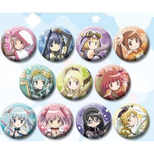 58mm Magical girl Puella Magi Madoka Magica Madoka Kaname round badge iron Brooch
