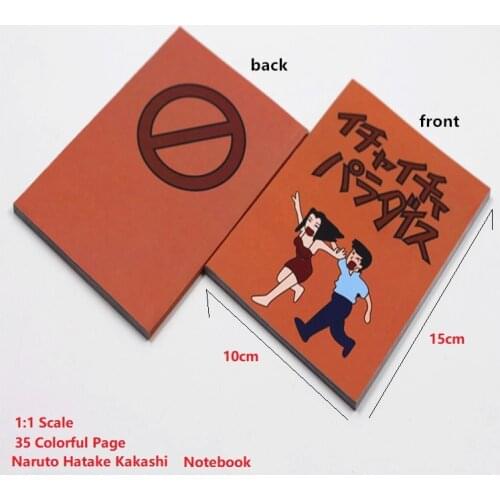 Anime Naruto Hatake Kakashi Comic Books Notebooks Cosplay Toys 1:1 Scale 35 Pages Collection Model