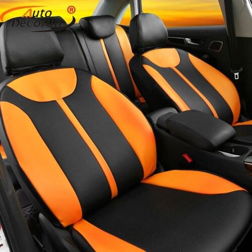 AutoDecorun Custom cover seats cars PVC Leather for Jeep Renegade 2016-2019 seat covers cars accessories cushion seats supports
