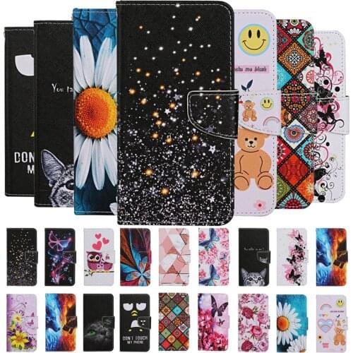 Painted Flip Leather Case For Samsung Galaxy A10 A20 A30 A40 A50 A70 A20E A10S A20S A30S A50S A21S Note20 Ultra Phone Book Cover