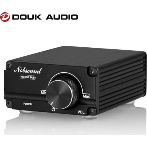 Douk Audio NS-03G Mini 100W Subwoofer / Full Frequency Mono Channel TPA3116 Digital Amplifier Desktop Audio Power Amp