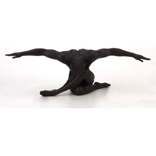 MODERN RESIN BODY ART NUDE MALE SCULPTURE ABSTRACT BOY STATUE CHARACTER GAY FIGURINE THINKER DECORATION HOME ACCESSORIES R1719