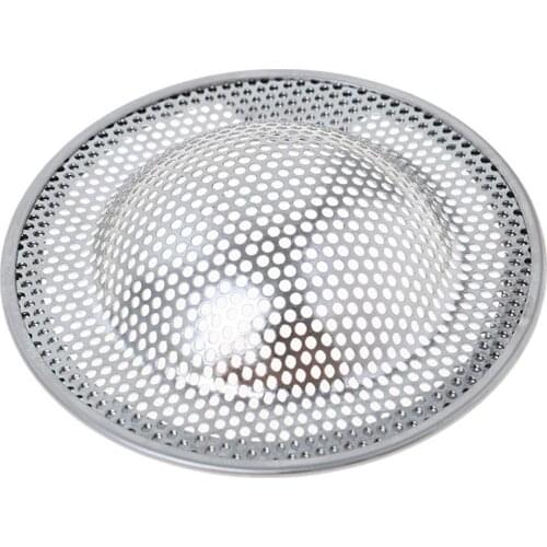 Stainless Steel Sink Filter Easy-to-Lift Metal Sink Strainer Mesh Leak Net Floor Drain Bathroom Bathtub Hair Catcher Kitchen New