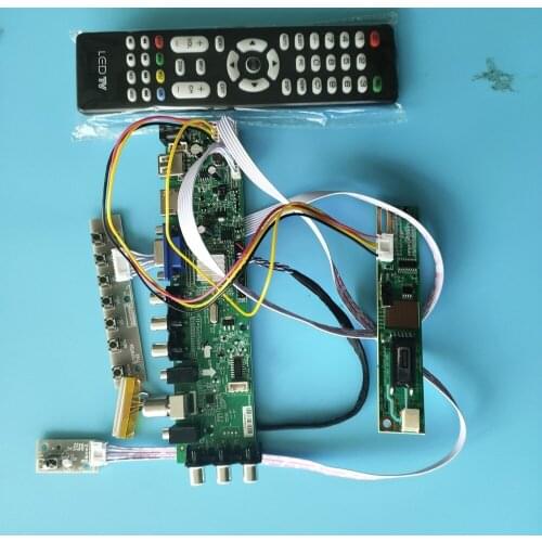 Kit For B170PW03 V0/B170PW03 V1 DVB-C DVB-T 1440X900 TV VGA USB remote Controller board 30pin 1 CCFL LCD Digital HDMI Panel 17"