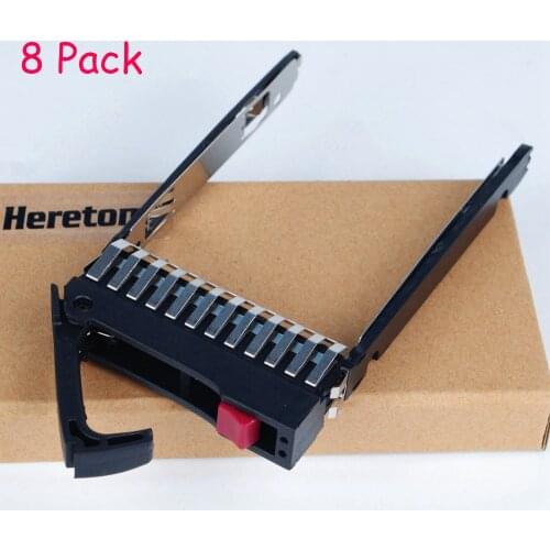 Heretom 8 Pack 2.5" SFF HDD Tray Caddy Bracket 500223-001 for HP ProLiant Server G4 G5 DL380 DL360 DL385 ML370 ML350 ML570 G6 G7