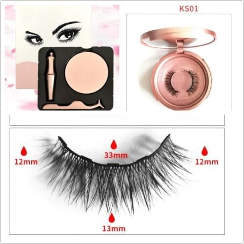 Magnet eyelashes. Natural magnetic eyelashes are handmade. Natural thick and soft eyelashes can be reused many times