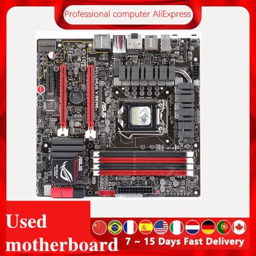 For ASUS Maximus V Gene Computer Motherboard LGA 1155 DDR3 For Intel Z77 P8Z77 Desktop Mainboard SATA II PCI-E X16 Used
