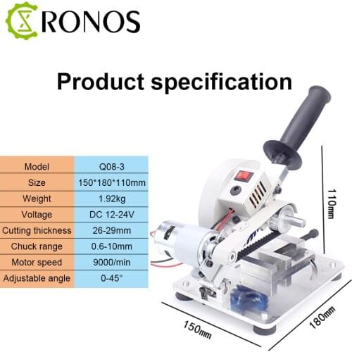 DIY Drill Micro Cutting Machine Mini Small Aluminum Alloy Table Saw Cutting Aluminum Machine Stainless Steel Copper Electric Saw