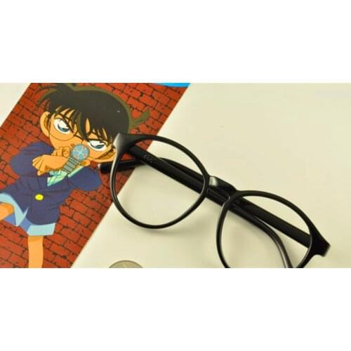 Hot Anime Detective Conan Cosplay Props Glasses Men Women Children Fashion Fancy Circle Spectacle Frames
