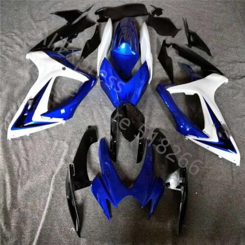 Blue white black Fairing Motorcycle Bodywork Set Fairing kit For Suzuki GSXR600/750 GSXR600-750 2006-2007 2005 06-07Fairing