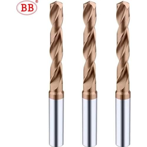 BB Coated Carbide 5xD Drill with Inner Through Coolant Hole Parallel Shank