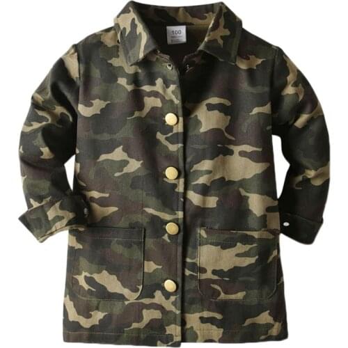 Spring Autumn Warm Children Baby Clothes Long Sleeve Camouflage Comfortable Boy Shirt