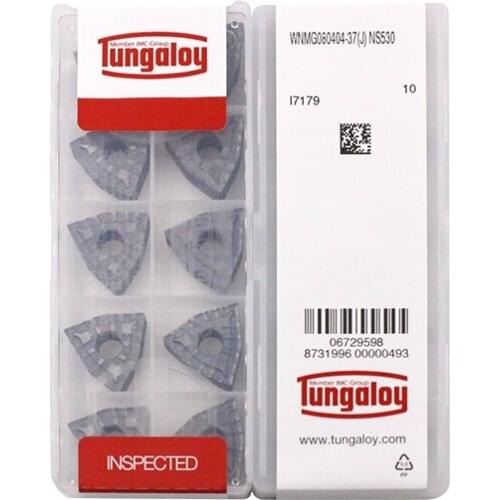 WNMG080404-37 NS530 100% Original TUNGALOY carbide insert with the best quality 10pcs/lot free shipping