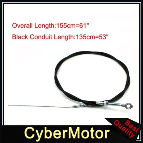 61" Long 53" Casing Throttle Cable For Manco 8252 ASW Go Kart Buggy Cart