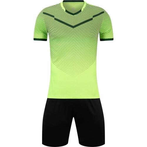 Free shipping made in China wholesale price bulk order high Thai quality football kit soccer jersey shorts and shirts