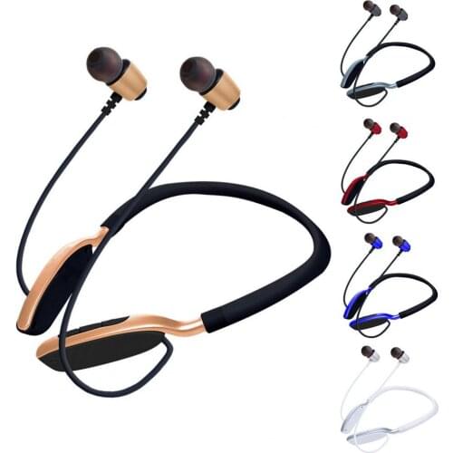 Bluetooth 5.0 Magnetic Neckband Waterproof Stereo Sports Earphone Headset with Mic