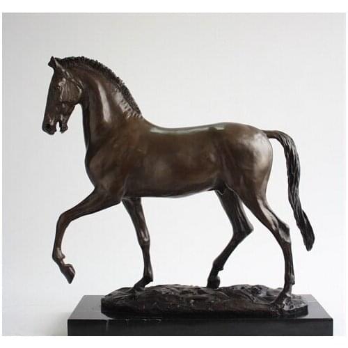 22 Art Sculpture Bronze Copper Marble Home Decoration Lucky Zodiac Horse Statue
