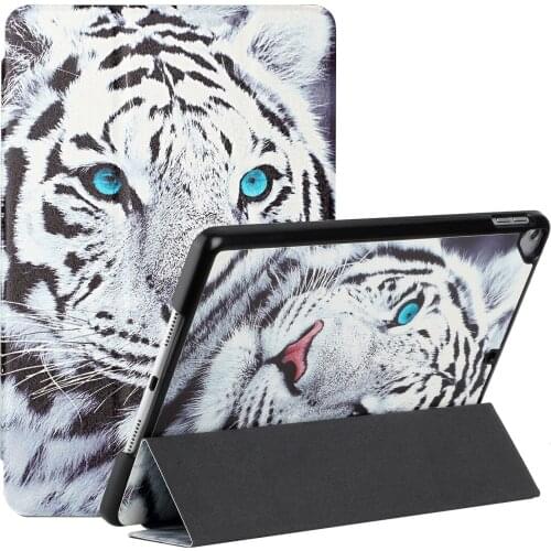 Kid for iPad 10.2"inch Case 2020 tiger Silk PU Leather Shockproof Stand Smart Cover Case for iPad Air (3rd Gen) 10.5"inch 2019