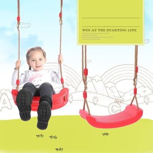 Childrens Outdoor Garden Tree Swing Rope Seat Molded For Kids Plastic Swings Belt Seat Toys Hanging Playground Gifts