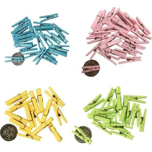 Girl Boys Craft Decor Plastic Clips Mini Pegs Photo Party Decorations Baby Shower Small Clothespin