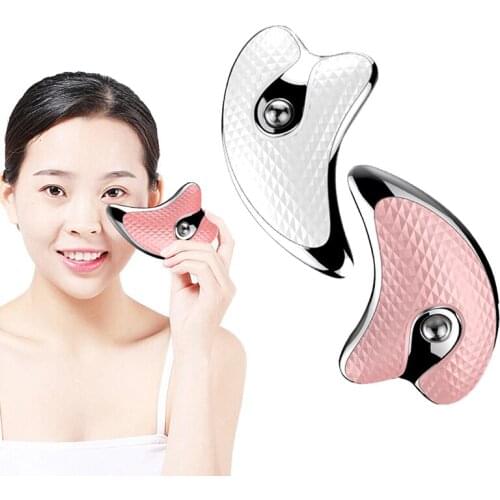 Electric GuaSha Scrapping Massager Sonic Vibration Microcurrent Face Massage 2 Mode 45 Degree Constant Temperature Face Slimming