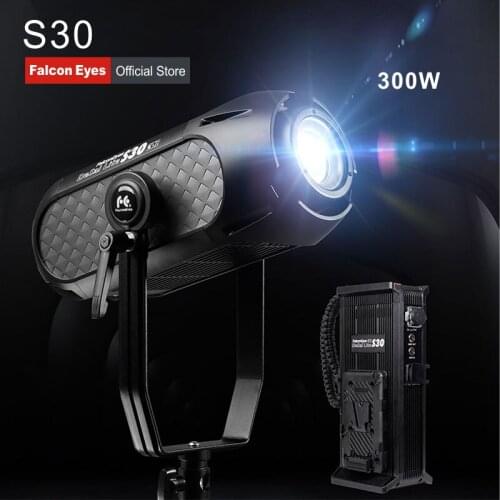 Falcon Eyes COB LED Studio Video Photography Fill Light 300W 5600K App Ctrl 9 Scene Effects For Movie Fotografia Lighting S30