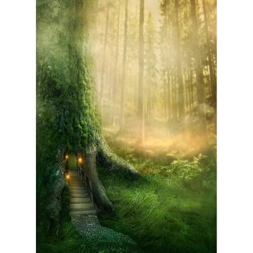 Flog Forest Photography Background For Photo Shoot Props Portrait Child Baby Shower Vinyl Cloth Photo Backdrops Photo Studio