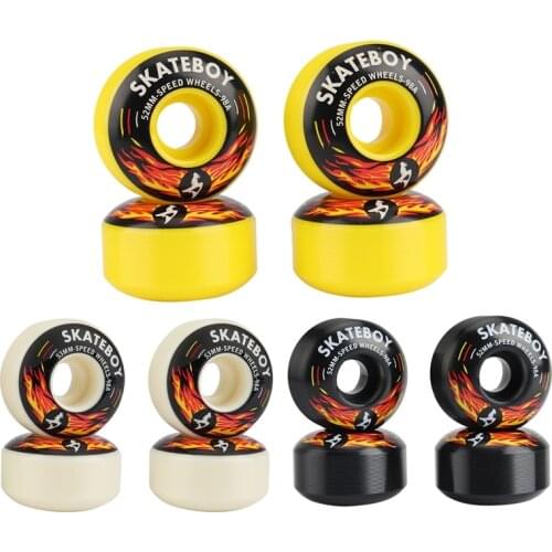 Hot AD-SKATEBOY Skateboard Wheel Four-Wheel Double-Warping Fancy Action Game 52X32 High Rebound 98A Competitive Wheel