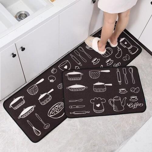 Kitchen Floor Mat Door Foot Into The Balcony Carpet Strip Type Anti-slip Absorption Oil