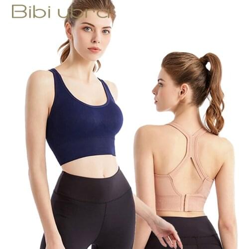 Fashion Hollow Breathable Top Sexy Running Yoga Bra Female Fitness Gym Bra Athletic Sportswear Women Sports Bra Push Up Crop Top