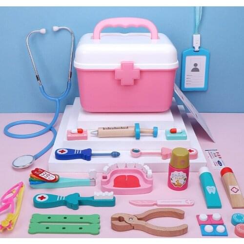 Kids Pretend Play Doctor Set Kit Role Play Classic Toys Simulation For Children Girls Classi Interesting Medical Themed Toys