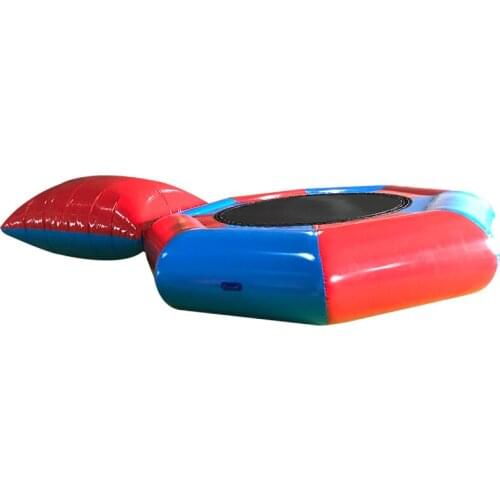 FUNWORLD Free Shipping Dia 2m 3m 4m Inflatable Water Bounce Trampoline with Jumping Air Bag