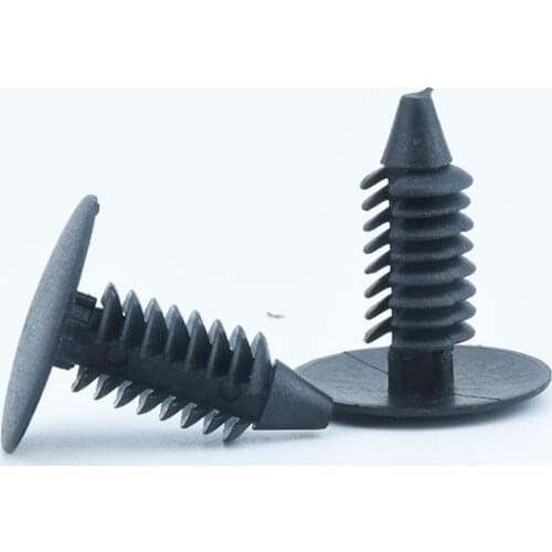 8mm 20/50Pcs Auto Fastener Hole Nylon Car Clips Fender Bumper Shield Retainer Plastic Rivet for GM Ford Chrysler Auveco