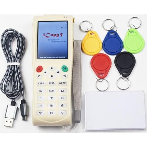New Handheld Key Machine iCopy 5 with Full Decode Function Smart Card Key Machine RFID NFC Copier IC/ID Reader/Writer Duplicator
